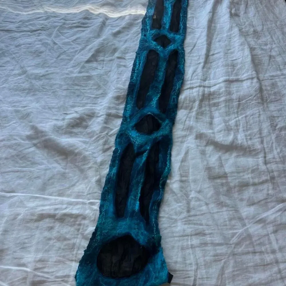 Vintage silk and wool scarf